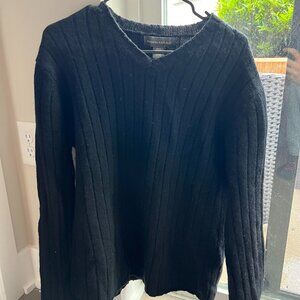 Black Ribbed Banana Republic Sweater